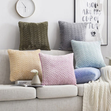 Flannel Sofa Cushion Cover Throw Pillow - Casatrail.com